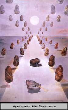 Salvador Dali Painting - The Path of Enigma Salvador Dali